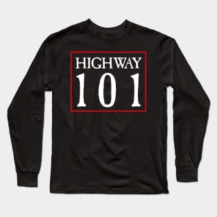 Highway 101 (white) Long Sleeve T-Shirt